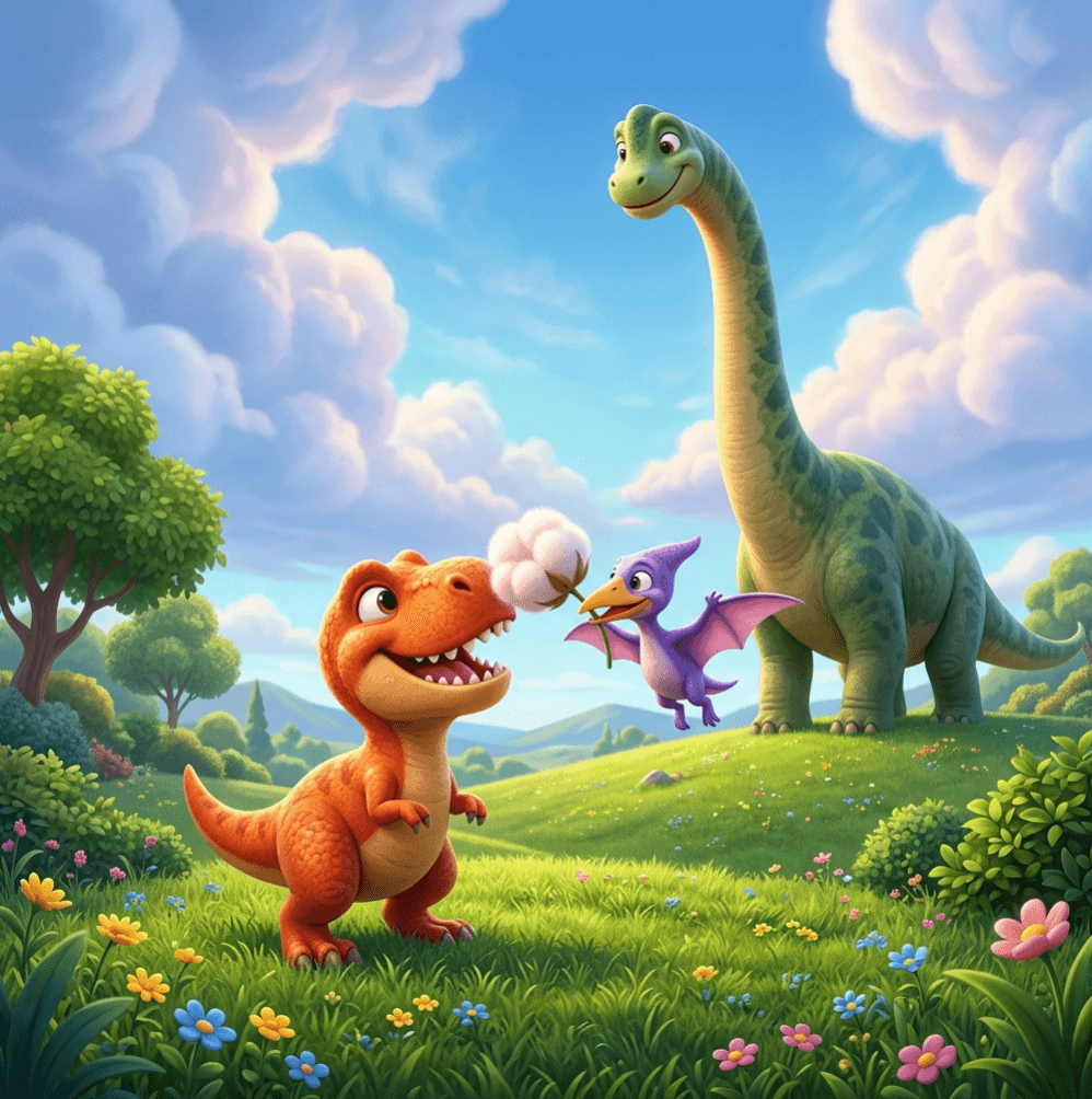 O Dinossauro que Queria Tocar as Nuvens